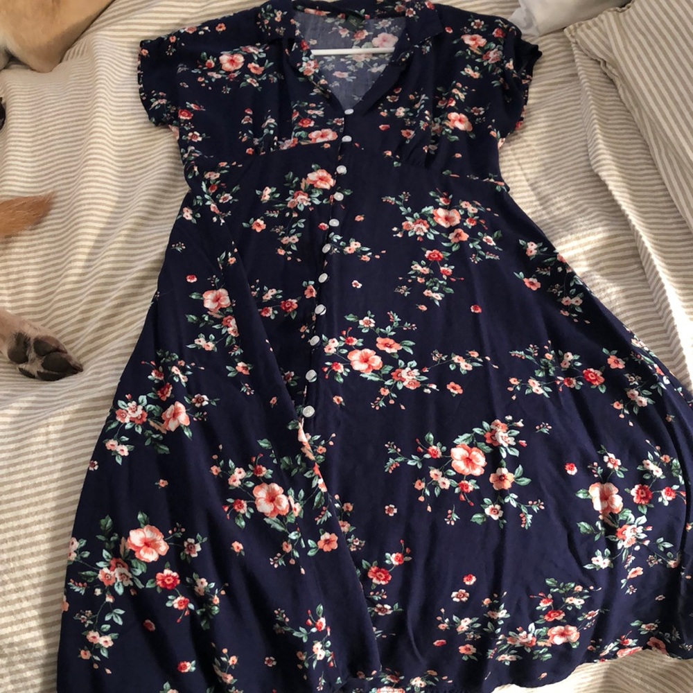 Navy midi dress from Target